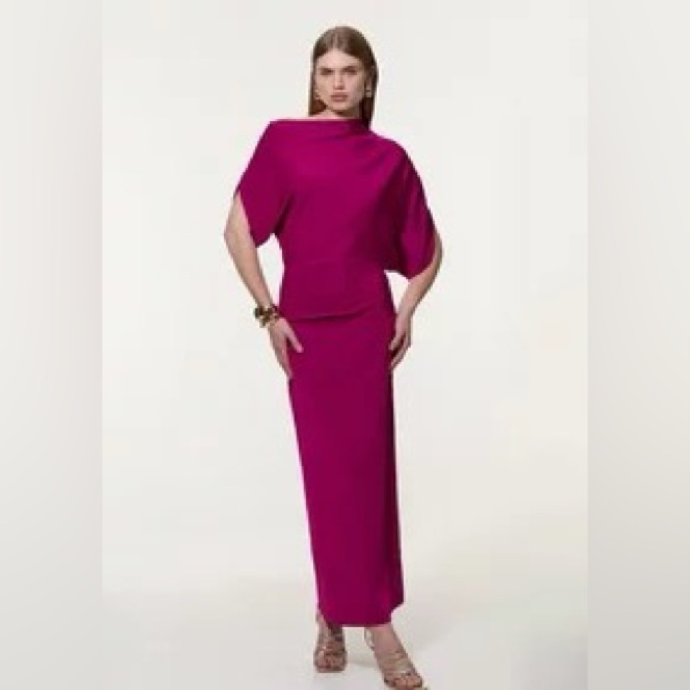 NEW never worn Karen Millen Magenta Maxi Dress